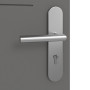 Detailansicht der Oberfläche von HÖRMANN Wohnungseingangstür Groove 11 Staubgrau RAL 7037 Lack DesignLine
