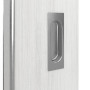 Detailansicht der Oberfläche von GARANT Feuchtraum-Schiebetür Authentic Grigio GCK08 mit Lichtausschnitt LA-DIN