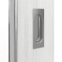 Detailansicht der Oberfläche von GARANT Feuchtraum-Schiebetür Authentic Grigio GCK08 mit Lichtausschnitt LA-2