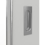 Detailansicht der Oberfläche von GARANT Feuchtraum-Schiebetür D92-60 Dove Grey Resopal mit Lichtausschnitt LA-2
