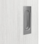Detailansicht der Oberfläche von GARANT Feuchtraum-Schiebetür Authentic Grigio GCK08 mit Lichtausschnitt LA-7