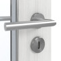 Detailansicht der Oberfläche von GARANT Feuchtraumtür Authentic Grigio GCK08 mit Lichtausschnitt LA-2