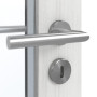 Detailansicht der Oberfläche von GARANT Feuchtraumtür Authentic Grigio GCK08 mit Lichtausschnitt LA-3