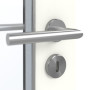 Detailansicht der Oberfläche von GARANT Feuchtraumtür W1000ST3 Premium Weiß GHK08 mit Lichtausschnitt LA-3