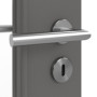 Detailansicht der Oberfläche von HÖRMANN Innentür Staubgrau RAL 7037 Duradecor ProLine mit Lichtausschnitt LA 11