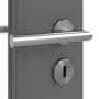 Detailansicht der Oberfläche von HÖRMANN Innentür Staubgrau RAL 7037 Duradecor ProLine mit Lichtausschnitt LA 7
