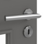 Detailansicht der Oberfläche von HÖRMANN Innentür Staubgrau RAL 7037 Duradecor ProLine mit Lichtausschnitt LA 9
