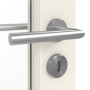Detailansicht der Oberfläche von GARANT Zimmertür Como Weißlack mit Lichtausschnitt CKL3 Sprosse SP2