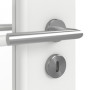 Detailansicht der Oberfläche von GARANT Zimmertür Matt Weißlack 9016 G-TEC mit Lichtausschnitt LA-2 Sprosse SP10