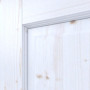 Detailansicht der Fräsung von Innentür-Set Typ 6002-03 Fichte weiß pigmentiert Massivholz mit Zarge und Drücker - Radex