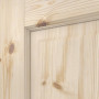 Detailansicht der Fräsung von Innentür-Set Typ 6002-03 Kiefer Massivholz mit Zarge und Drücker - Radex