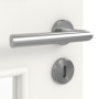 Detailansicht der Oberfläche von LEBO Innentür Ultramatt Weiß ähnl. RAL 9016 Versio mit Lichtausschnitt LA 9