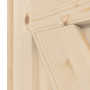 Detailansicht der Fräsung von Loft II Fichte Massivholz Innentür - Radex