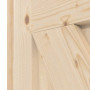 Detailansicht der Fräsung von Loft XX Fichte Massivholz Innentür - Radex