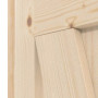 Detailansicht der Fräsung von Loft Z Fichte Massivholz Innentür - Radex
