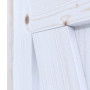 Detailansicht der Fräsung von Loft Z Fichte weiß pigmentiert Massivholz Innentür - Radex