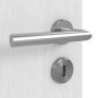 Detailansicht der Oberfläche von HÖRMANN Innentür Pure 1 Eiche Weiß Duradecor DesignLine mit Lichtausschnitt quer