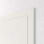 Detailansicht der geschlossenen Tür von CLASSEN Innentür-Set Weiß RAL 9003 CPL 4.1 stumpfeinschlagend mit Zarge und Drücker
