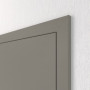 Geschlossene Detailansicht von Innentür-Set Staubgrau RAL 7037 ProLine Duradecor stumpfeinschlagend mit Zarge und Drücker - Hörmann