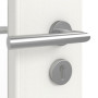 Detailansicht der Oberfläche von GARANT Objektinnentür Authentic Bianco CePaL mit Lichtausschnitt LA-DIN