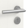 Detailansicht der Oberfläche von GARANT Objektinnentür Authentic Bianco GCK08 mit Lichtausschnitt LA-5 mittig