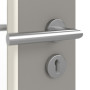 Detailansicht der Oberfläche von GARANT Objektinnentür U12115SD Platingrau GHK08 mit Lichtausschnitt LA-6