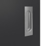 Detailansicht der Oberfläche von GARANT Schiebetür Aura 834 Matt RAL 9005 G-TEC