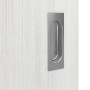 Detailansicht der Oberfläche von GARANT Schiebetür Corona 830 Authentic Grigio CePaL mit Lichtausschnitt LA-4 mittig