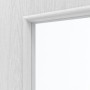 Detailansicht des Lichtausschnitts von HÖRMANN Innentür Eiche Weiß Duradecor ProLine mit Lichtausschnitt LA 10