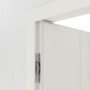 Detailansicht der Bänder von Innentür-Set Cofi 05 reverse Weißlack RAL 9016 mit Zarge und Drücker - Deine Tür