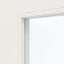 Detailansicht des Lichtausschnitts von JELD-WEN Innentür Contour 1F Brillantweiß ähnlich RAL 9016 ExpertLack mit Lichtausschnitt LA-1G