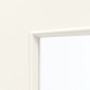 Detailansicht des Lichtausschnitts von GARANT Zimmertür Corona 832 Pearl White CePaL mit Lichtausschnitt LA-4 mittig