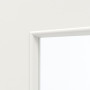 Detailansicht des Lichtausschnitts von GARANT Zimmertür Corona 832 Weißlack 9016 CePaL mit Lichtausschnitt LA-4 mittig
