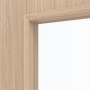 Detailansicht des Lichtausschnitts von WESTAG Innentür Eiche Eleganzia Ei 342 PortaLit CPL mit Lichtausschnitt LA-1D schlossseitig