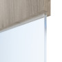 Detailansicht des Lichtausschnitts von HÖRMANN Innentür Pure 2 Nordeiche Duradecor DesignLine mit Lichtausschnitt quer
