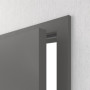 Detailansicht der geöffneten Tür von HÖRMANN Innentür-Set Aktion Staubgrau RAL 7037 Duradecor stumpfeinschlagend mit Zarge und Drücker