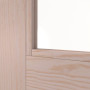 Detailansicht des Lichtausschnitts von Innentür TM-22 Kiefer astarm Massivholz