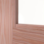 Detailansicht des Lichtausschnitts von Innentür TM-32 Lärche Massivholz