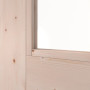 Detailansicht des Lichtausschnitts von Innentür TM-33 Fichte astig Massivholz