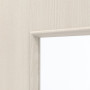 Detailansicht des Lichtausschnitts von GARANT Schiebetür Corona 832 Authentic Perl CePaL mit Lichtausschnitt LA-4 mittig