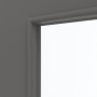 Detailansicht des Lichtausschnitts von HÖRMANN Schiebetür Groove 16 Staubgrau RAL 7037 Lack DesignLine mit Lichtausschnitt LA 24 mittig