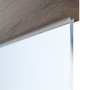Detailansicht des Lichtausschnitts von HÖRMANN Schiebetür Pure 1 Alpineiche quer Duradecor DesignLine mit Lichtausschnitt quer