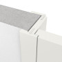Detailansicht des Querschnitts von Innentür-Set Cofi 05 reverse Weißlack RAL 9016 mit Zarge und Drücker - Deine Tür