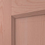 Detailansicht der Fräsung von Schiebetür TE-38 Buche Massivholz