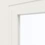 Detailansicht des Lichtausschnitts von Innentür-Set Cofi 21 LA-01 reverse Weißlack RAL 9016 mit Zarge und Drücker - Deine Tür