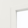Detailansicht des Lichtausschnitts von Innentür-Set Weißlack RAL 9016 LA-60 reverse mit Zarge und Drücker