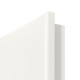 Detailansicht der runden Kante von Carolina 4 ClassicLine Weißlack Innentür - Hörmann