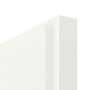 Detailansicht der Kante von Innentür-Set Weißlack RAL 9016 LA-60 reverse mit Zarge und Drücker
