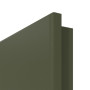 Detailansicht der runden Kante von RAL 6003 Olivgrün Innentür - Lebo