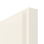 Detailansicht der Kante von Innentür-Set Linea 12 reverse Weißlack mit Zarge und Drücker